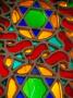 Detail Of Stained Glass Window, San'a, Yemen by Juliet Coombe Limited Edition Print