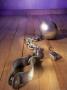 Ball And Chain, Open Shackle And Lock On Floor by Eric Kamp Limited Edition Print