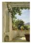Terrace In Sorrento, 1834 (Oil On Canvas) by Thomas Fearnley Limited Edition Pricing Art Print