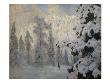 Hunter Skiing (Oil On Canvas) by Nils Hansteen Limited Edition Print