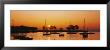 Silhouette Of Sailboats In A Lake, Lake Michigan, Chicago, Illinois, Usa by Panoramic Images Limited Edition Pricing Art Print