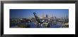 Boats In A River, Cleveland, Ohio, Usa by Panoramic Images Limited Edition Print