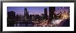 Lit Up Ferris Wheel At Dusk, Navy Pier, Chicago, Illinois, Usa by Panoramic Images Limited Edition Pricing Art Print