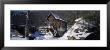 House In A Snow Covered Landscape, Glade Creek, Grist Mill Babcock State Park, West Virginia, Usa by Panoramic Images Limited Edition Print