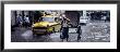 Cars And A Rickshaw On The Street, Calcutta, West Bengal, India by Panoramic Images Limited Edition Print