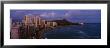 High Angle View Of Buildings On The Beach, Waikiki Beach, Oahu, Honolulu, Hawaii, Usa by Panoramic Images Limited Edition Print
