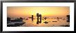 Silhouette Of Rocks On The Beach, Faro, Gotland, Sweden by Panoramic Images Limited Edition Print