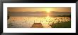 View Of The Sunset And Pier, Inle Lake, Myanmar by Panoramic Images Limited Edition Pricing Art Print