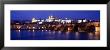 Night, Charles Bridge, Vltava River, Prague, Czech Republic by Panoramic Images Limited Edition Pricing Art Print