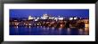 Night, Charles Bridge, Vltava River, Prague, Czech Republic by Panoramic Images Limited Edition Print