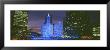 Wrigley Building, Blue Lights, Chicago, Illinois, Usa by Panoramic Images Limited Edition Print