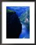 Fjord Ferry And Seven Sisters Waterfall, Geiranger, Norway by Anders Blomqvist Limited Edition Print