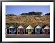 Beach Huts At Bournemouth, Dorset, England by Nik Wheeler Limited Edition Print