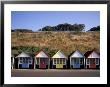 Beach Huts At Bournemouth, Dorset, England by Nik Wheeler Limited Edition Print