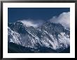 Mount Everest, Peak On The Left With Snow Plume, Seen Over Nuptse Ridge, Himalayas, Nepal by Tony Waltham Limited Edition Pricing Art Print