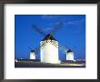 Old Traditional Windmills At Dusk, Campo De Criptana, Castilla La Mancha, Spain by Marco Simoni Limited Edition Pricing Art Print