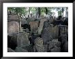 Headstones In The Graveyard Of The Jewish Cemetery, Josefov, Prague, Czech Republic by Richard Nebesky Limited Edition Print