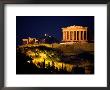 Classic Night View Of The Parthenon And Surrounding Acropolis by Richard Nowitz Limited Edition Print