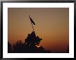 Silhouette Of The Iwo Jima Monument At Twilight by Kenneth Garrett Limited Edition Print