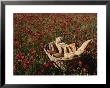 Basket Of Bread In A Poppy Field In Provence by Nicole Duplaix Limited Edition Pricing Art Print