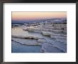 Pools At Sunset, Pamukkale, Unesco World Heritage Site, Anatolia, Turkey by Adam Woolfitt Limited Edition Print