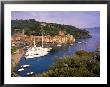 View From Chiesa S. Giorgio, Riviera Di Levante, Liguria, Portofino, Italy by Walter Bibikow Limited Edition Print