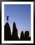 Silhouette Of Man Jumping On Top Of Rock by Greg Epperson Limited Edition Pricing Art Print