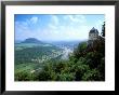 Town View From Festung Konigstein Castle, Konigstein, Saxony, Germany by Walter Bibikow Limited Edition Print