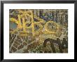 Graffiti On A Map Of Florence, Italy by Brimberg & Coulson Limited Edition Print