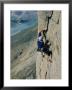 A Climber Strives To Reach The Top Of A Previously Unclimbed 3,600-Foot Granite Wall by Bobby Model Limited Edition Print