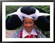 Portrait Of Girl From The Long Horn Miao Minority With Ancestral Hair Woven Into Headpiece, China by Keren Su Limited Edition Print