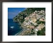 Amalfi Coast, Coastal View And Village, Positano, Campania, Italy by Steve Vidler Limited Edition Print