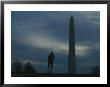 The Washington Monument Looms Above A Jogger by Joel Sartore Limited Edition Pricing Art Print