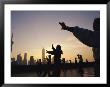 Tai Chi On The Bund In The Morning With Pudong In The Background by Eightfish Limited Edition Pricing Art Print