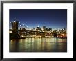 Brooklyn Bridge And Manhattan Skyline At Dusk, New York City, New York, Usa by Amanda Hall Limited Edition Pricing Art Print