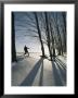A Cross-Country Skier Blazes A Trail In The Snow by Skip Brown Limited Edition Pricing Art Print