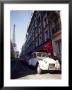 Parked Citroen On Rue De Monttessuy, With The Eiffel Tower Behind, Paris, France by Geoff Renner Limited Edition Print