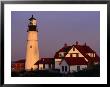 Dusk At Portland Head Lighthouse On Cape Elizabeth, Fort Williams State Park, Usa by Levesque Kevin Limited Edition Print