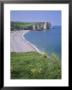 Bay And Cliffs, Etretat, Cote D'albatre (Alabaster Coast), Haute Normandie (Normandy), France by Roy Rainford Limited Edition Print