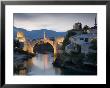 Mostar And Old Bridge Over The Neretva River, Bosnia And Herzegovina by Gavin Hellier Limited Edition Print