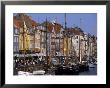 Nyhavn Boats And Cafes, Copenhagen, Denmark by Holger Leue Limited Edition Print