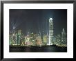 Hong Kong City Skyline Looking Across Victoria Harbour To Hong Kong Island At Night, Hong Kong by Gavin Hellier Limited Edition Print