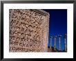 Latin Inscriptions On Tablets Found At The Old Forum Of Leptis Magna, Leptis Magna, Libya by Doug Mckinlay Limited Edition Print
