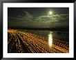Time Lapse Of Lights From Boats Moving On Water by Steve Winter Limited Edition Print