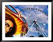 Ferris Wheel And Fairground Ride, Texas State Fair, Fair Park, Dallas, United States Of America by Richard Cummins Limited Edition Print