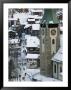 Evening Stollers On Kirchstrasse And Parish Church, Zermatt, Valais, Wallis, Switzerland by Walter Bibikow Limited Edition Print