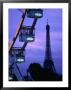 The Paris Ferris Wheel And Eiffel Tower, Paris, Ile-De-France, France by Doug Mckinlay Limited Edition Print