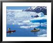 Kayakers And Icebergs In Nassau Fjord, Chenega Glacier, Prince William Sound, Alaska, Usa by Hugh Rose Limited Edition Print