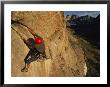 Young Man Climbing The North Tower Crack On Haystack Mountain by Bobby Model Limited Edition Pricing Art Print