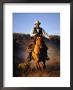 Cowboy On Running Horse With Whip by Inga Spence Limited Edition Pricing Art Print